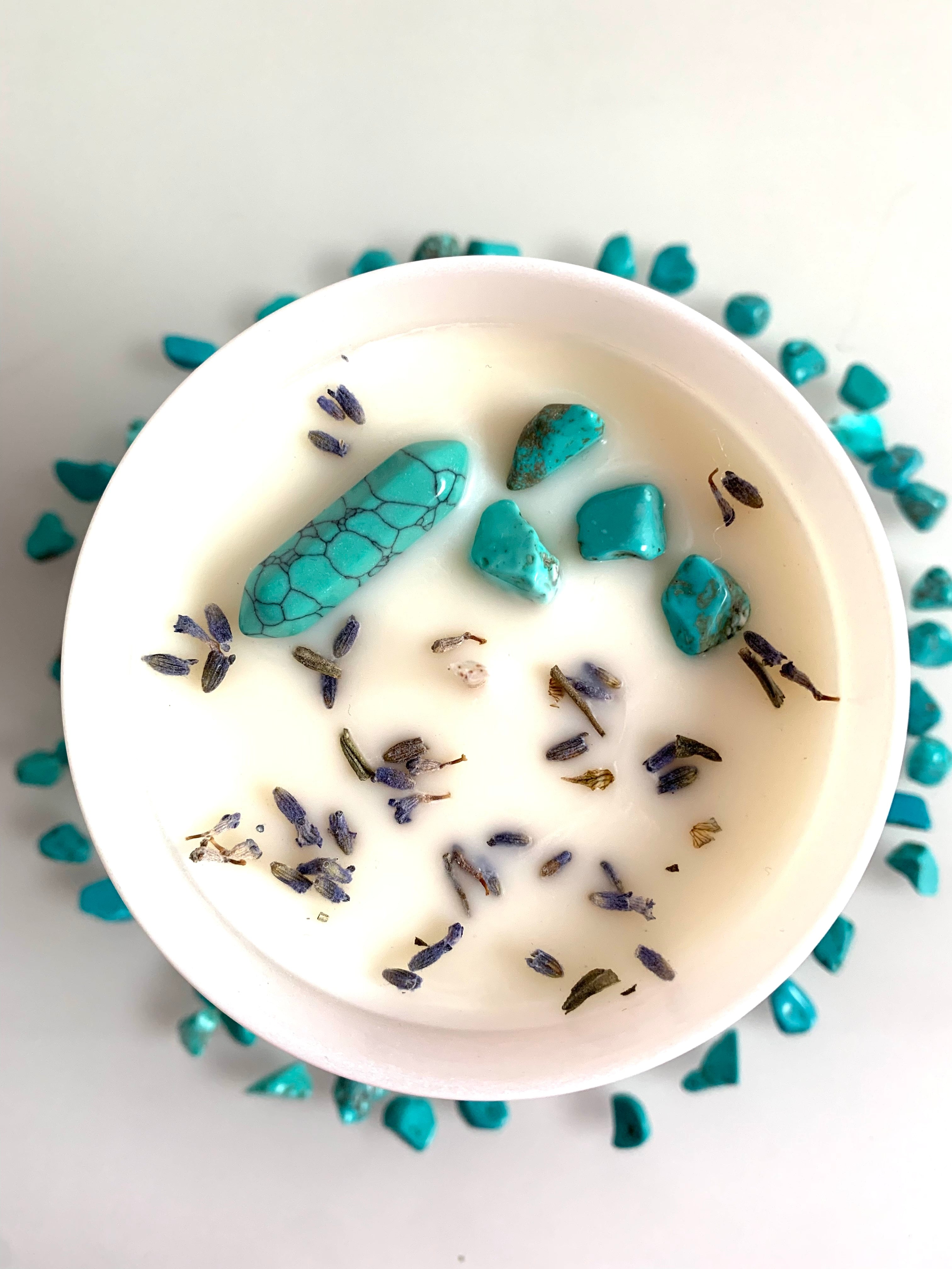 IMBOLC KRISTALLKERZE - Neubeginn, Klarheit, Visionssuche