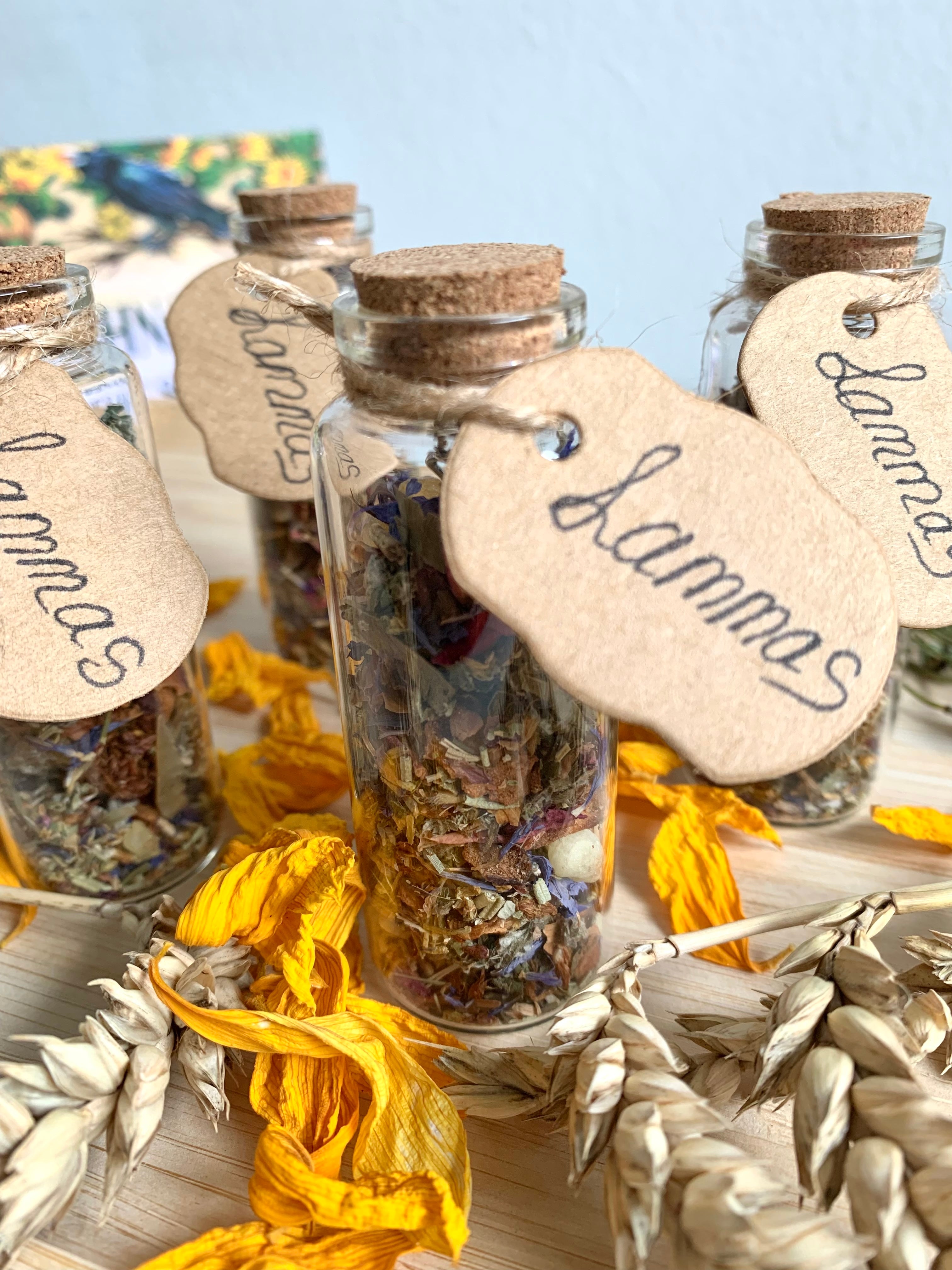 LAMMAS/LUGHNASADH RÄUCHERMISCHUNG, ERNTE, KRÄUTERWEIHE, JAHRESKREISFEST