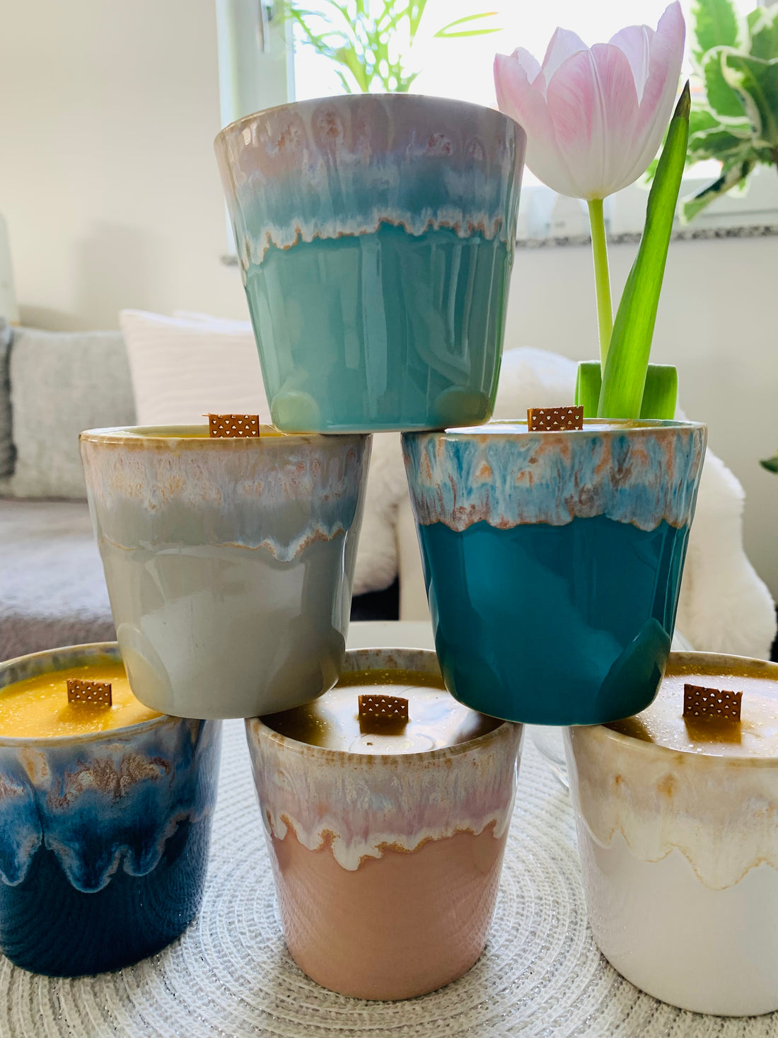 MAGIC CUPS - Bio Bienenwachs Knisterkerzen