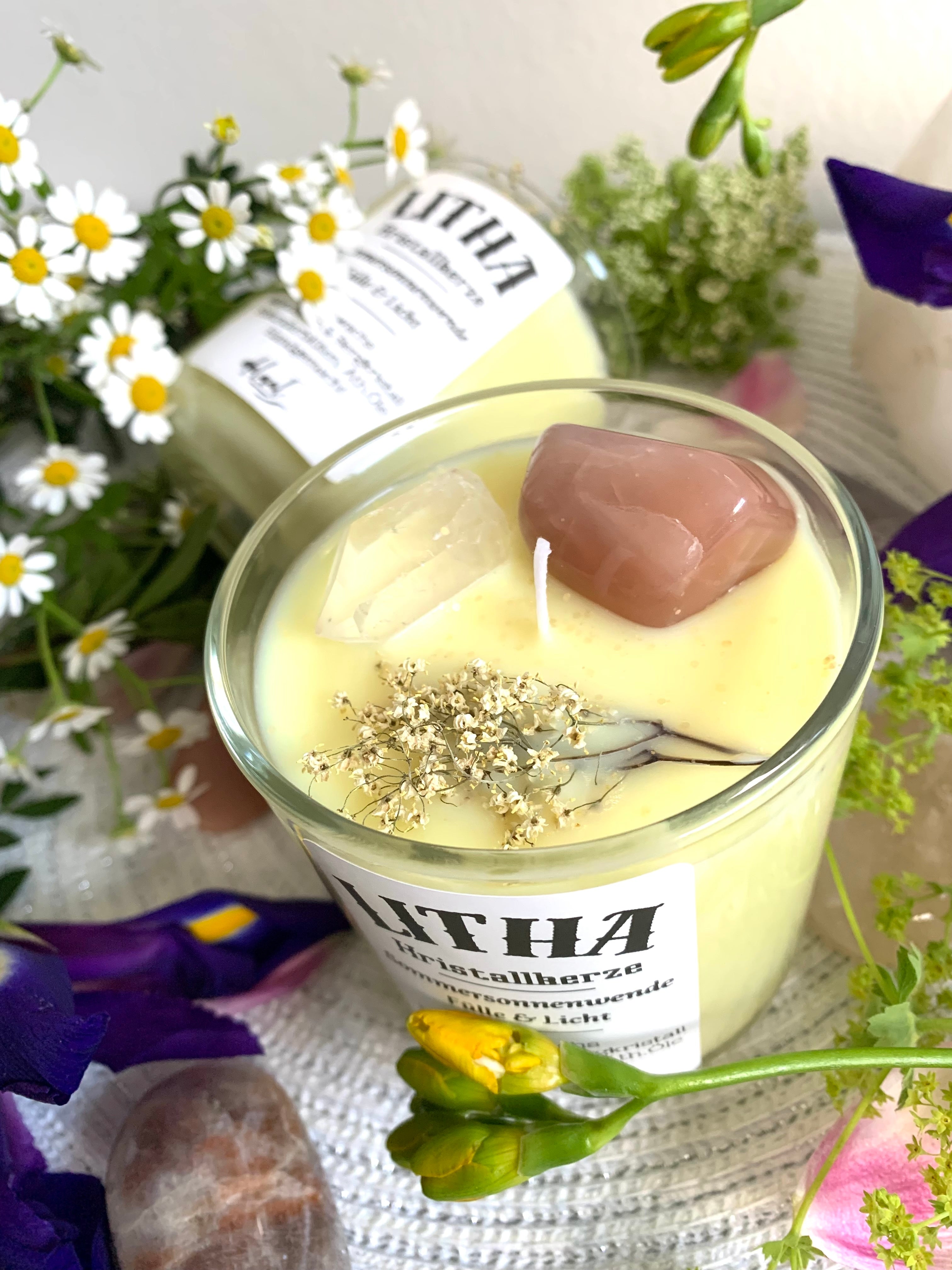 Jahreskreisfest Kristallkerze, "Litha", Sommersonnenwende, Fülle & Licht