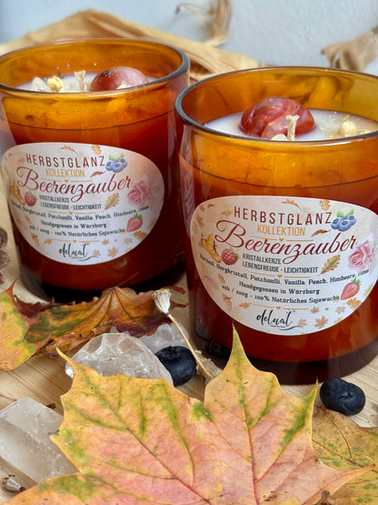 Herbstglanz Kristallkerze "BEERENZAUBER"